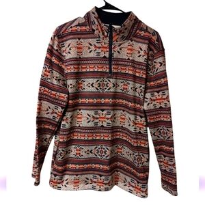 Departwest Gray and Black Pullover Sz L Semi New